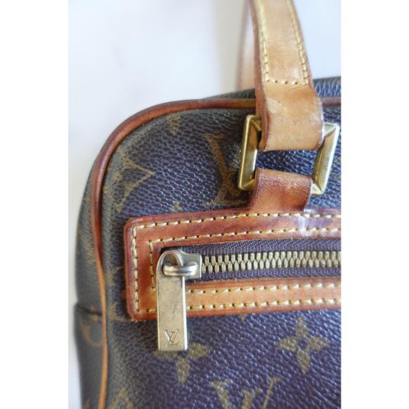 Vintage Louis Vuitton Shoulder Bag Womens Monogram Canvas Purse France 90s - Picture 2 of 16